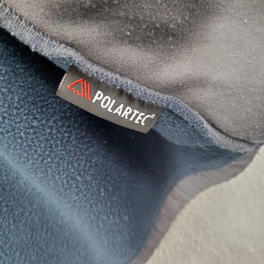 Columbia Fleece Jacket Boys Size XL Zip Up Blue Gray Polartec